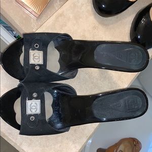 Chanel clog sandals
